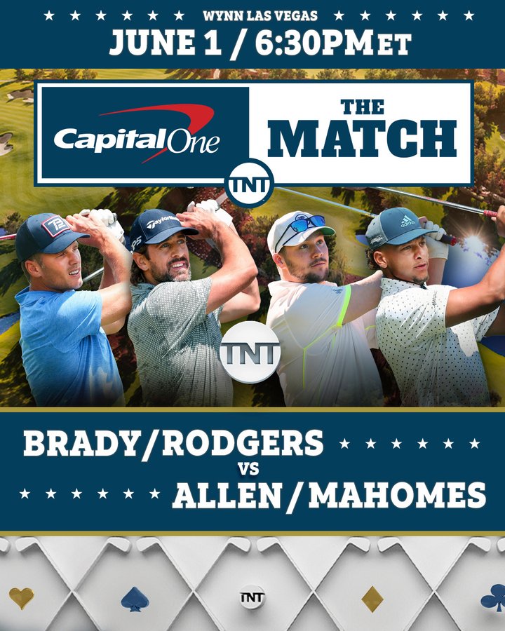 Tom Brady/Aaron Rodgers vs. Patrick Mahomes/Josh Allen in The Match | New  England dot Golf