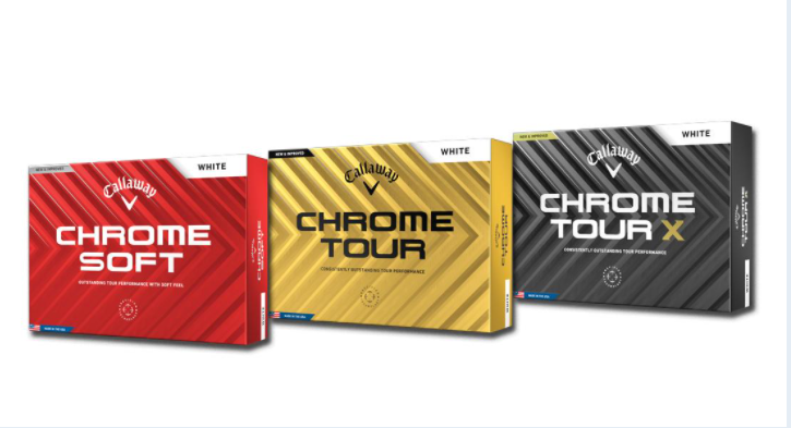 Callaway 2024: Chrome Soft, Chrome Tour, Chrome Tour X | New England dot Golf